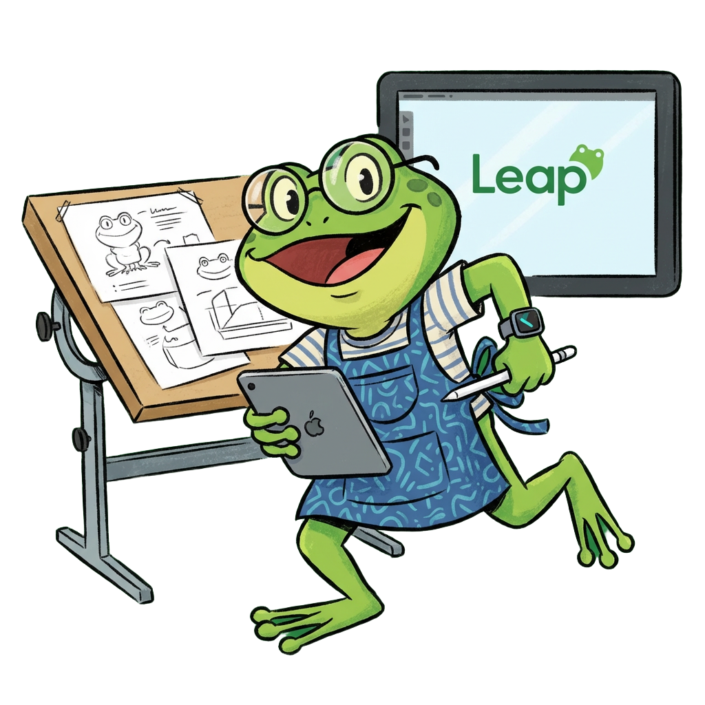 Frog Design Meetup Branding & Design Services | Leap